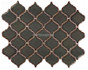 Мозаика R-305 керамика 24.5х29.3 см глянцевая чип 60х65 мм, коричневый