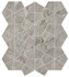 Мозаика Marvel Meraviglia Silver Majestic Hexagon Lapp. 40,3x46,6 керамогранит Atlas Concorde Italy полированная, серый AJQ0