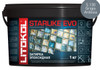 Затирка для плитки эпоксидная Litokol двухкомпонентный состав Starlike Evo S.130 Grigio Ardesia 1 кг 485180002