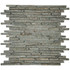 Мозаика Marble Mosaic Stripes Silver Pink стекло 30х34 см глянцевая чип 10x48/98/148 мм, серебро-silver