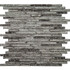 Мозаика NZ002 стекло+камень 30x30 см глянцевая, серый
