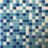 Мозаика из стекла PIX107, чип 20x20 мм, бумага 316х316х4 мм глянцевая, белый, голубой, синий