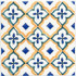 Декор STG/A469/5232 Капри Майолика 20х20 Kerama Marazzi глянцевый керамический