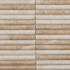Мозаика Pixmosaic PIX 346 Capuccino, Convex, чип 20х151 мм, сетка 300х305х12 мрамор матовая бежевый