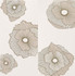 Панно Mono Golden Flowers 60х60 (компл. из 2 шт) глянцевое керамическое