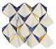 Мозаика Marvel Dream Diamonds Bianco Ultramarine 35.8x32.9 керамика глянцевая, bianco (blanco), бежевый
