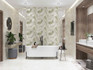 Панно Latila Feuille (2 шт) Azori 63х63 глянцевое керамическое 588942002