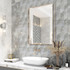 Декор Opale Grey Geometria Azori 31.5x63 глянцевый керамический 588912001