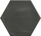 Керамогранит Hex Black Matt 15x17.3 матовый