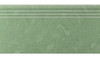 Ступень фронтальная Зеленый 600х300 матовая с насечками керамогранит