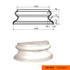 Лепнинапласт Полуколонна составная КЛВ-355/4 HALF (база) фасадная полистирол 170х380х485 мм
