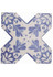 Керамогранит Cevica Beсolors Cross Dec. Stencil Electric Blue 13.25х13.25 матовый