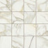Мозаика Etoile Creme Glo 6 mm Mos 7,5x7,5 (761827) 30x30 керамогранит полированная, бежевый, белый