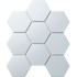 Мозаика Керамическая Hexagon big White Matt (SBH1005) 256х295х6