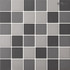 Мозаика PA-551 керамика матовая антислип 30.6х30.6 см NSmosaic Porcelain Series чип 48х48 мм, серый, черный