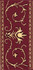 Декор Narciso A Oro Su Bordeaux 10x20 Petracer`s Grand Elegance глянцевый керамический B NARCIS A 01