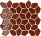 Мозаика Italon Avantgarde Ruby Mosaico Spectrum 29.2х33.2 керамогранит матовая красный 600110001122