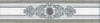 Бордюр 351 Eclipse Grey 7x30 (центр) Eurotile Ceramica Istambul Grey глянцевый керамический