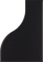 Настенная плитка Curve Black Matt Equipe 8.3x12 матовая керамическая 28861