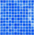 Мозаика Atlantis Blue Art стекло 31.5х31.5 см Bonaparte глянцевая чип 24х24 мм, голубой
