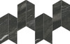 Мозаика Marvel Diva Black Tempest Mosaico Chevron Velvet 17.5х46.3 см  керамогранит Atlas Concorde Italy сатинированная, черный AYD5