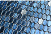 Мозаика Orro Mosaic Saphire Murano стекло 29.5х29.8 см глянцевая чип 15х30 мм серый, синий