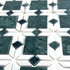 Мозаика Marble Mosaic Nefertiti мрамор 32.4х32.4 см полированная белый, зеленый