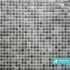 Мозаика QS-020 стекло 30х30 см глянцевая чип 1х1 мм, серый