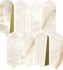 Мозаика Stellaris Crystal Pure Mosaico Elegant керамогранит 32.5х36.1 см Italon полированная, бежевый, золотой-oro-gold 620110000232