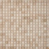 Мозаика из мрамора Cream Marfil PIX231, чип 15x15 мм, сетка 305х305x4 мм глянцевая, бежевый