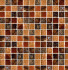 Мозаика Orion-4 стекло+мрамор+камень 30х30 см глянцевая чип 23х23 мм, коричневый