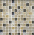 Мозаика Orion-9 стекло+мрамор+камень 30х30 см глянцевая, матовая чип 23х23 мм, бежевый, серый