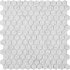 Мозаика AGHG23-WHITE стекло 29.3х29.7 см матовая чип 23х26 мм, белый