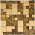 Мозаика Marble Mosaic Metal Bronze 30.5х30.5 см 3D чип 50x50/25x25 мм, bronze-бронза