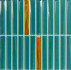 Декор Decor Melody Turquoise Silver 20x20 Monopole глянцевый керамический 85848