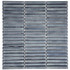 Мозаика Marble Mosaic Kit-Kat Smoke керамика 28.2х29.4 см полированная чип 12x92 мм серый