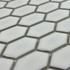 Мозаика Marble Mosaic Rombi White стекло 30.3х33 см глянцевая чип 35x48 мм, белый