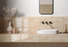 Керамогранит 32337 Bohemian Peach 6х18.6 Equipe глянцевый, рельефный (рустикальный) настенная плитка УТ-00066811