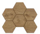 Мозаика SI04 Hexagon 25x28,5x10 неполированная керамогранит