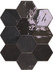 Настенная плитка Zellige Hexa Graphite (122087) 10,8х12,4 Wow глянцевая керамическая