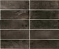 Настенная плитка Hanoi Black Ash 6,5x20 Equipe глянцевая керамическая 30031