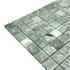 Мозаика Marble Mosaic Cloud Emerald Pol камень 30х30 см полированная чип 23х23 мм, зеленый, серый
