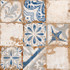 Керамогранит Memory Azul 58x58 El Molino матовый, рельефный (рустикальный) универсальная плитка УТ-00051350