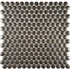 Мозаика KO19-Steel керамика 29.1x29.4 см глянцевая чип 19x19 мм, коричневый