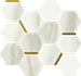 Мозаика Шарм Эдванс Кремо Шик Charme Advance Cremo Mosaico Chic керамическая 28.3x32.8
