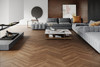 SPC ламинат The Floor P6005 Marrone Oak Herringbone 33 класс 740х148х6 мм (каменно-полимерный) с фаской