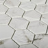 Мозаика Volume White стекло 30х30.3 см Bonaparte матовая, рельефная чип 48х48 мм, белый