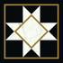 Декор Victorian Marble 45 Blck-Wht Gls 7R 20х20 Villeroy and Boch глянцевый керамический K1222MK0L0