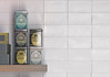 Настенная плитка Mayolica White 7.5х15 Living Ceramics глянцевая керамическая LV11797