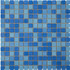 Мозаика стеклянная Aquaviva Jamaika Cветлая A07N(2)+A08N(2)+B30N(2) 32.7х32.7 см матовая чип 20х20 мм, голубой, синий 06840